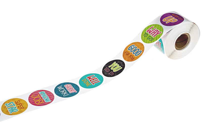 SBlabels Bright Teacher Message Stickers / 500 Inspirational Labels / 8 Motivational Classroom Homework Lesson Designs / 1.5" Small Reward Sticker/Made in The USA - Image 3